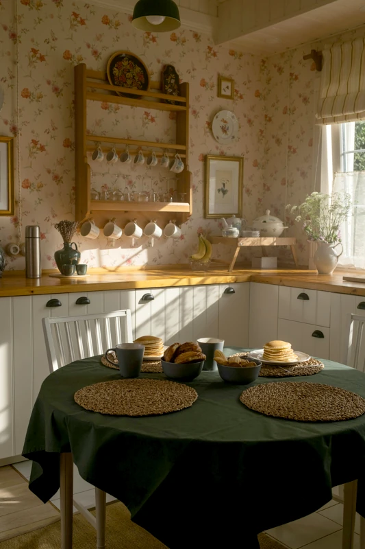 soggiorno cucina vintage