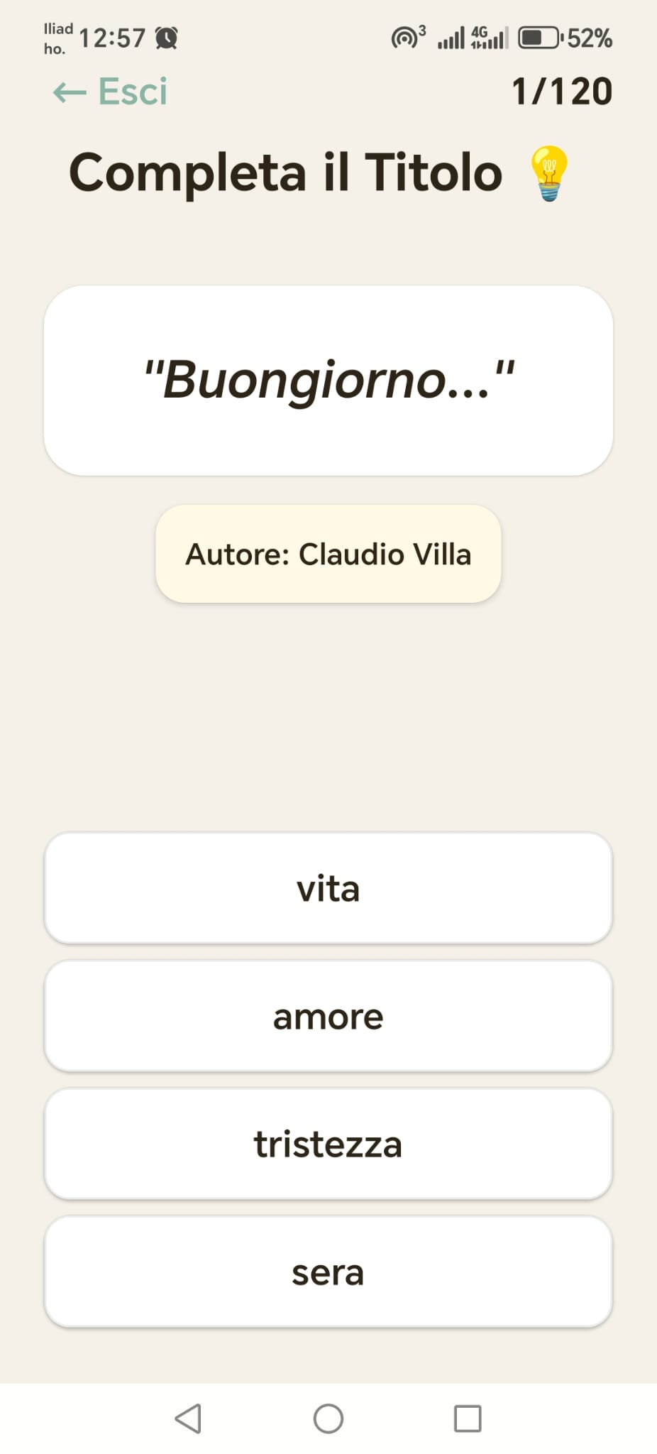 Gioco Completa il titolo Momorama